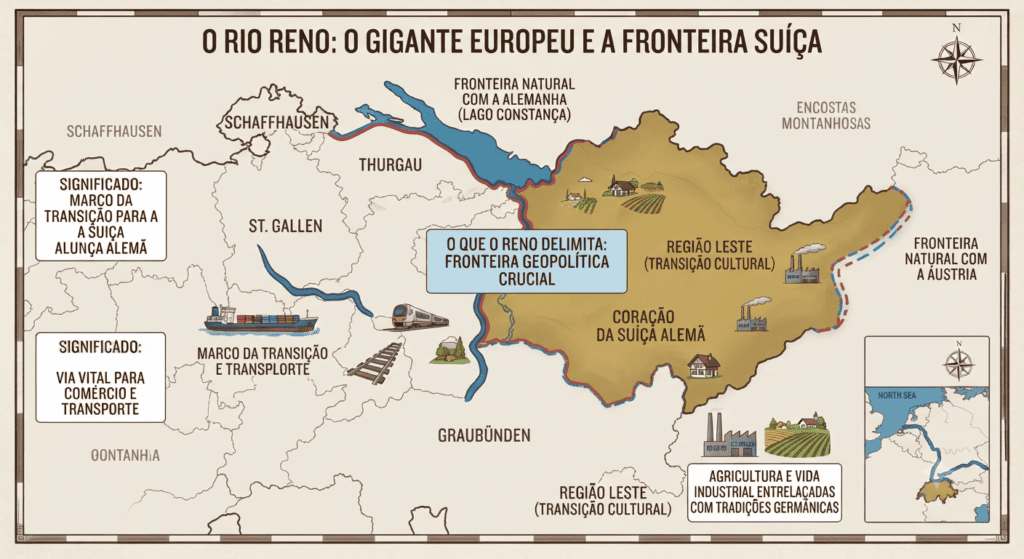 Rios que cortam a Suíça - Rio Reno