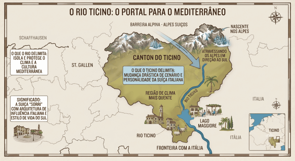 Rios que cortam a Suíça - Rio Ticino